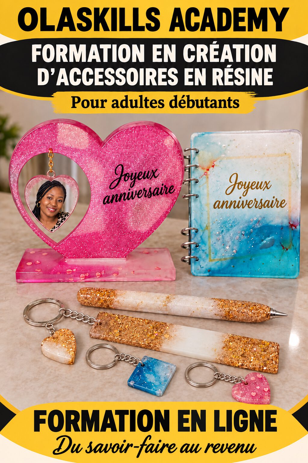 Formation en réalisation d&rsquo;accessoires en résine pour débutants